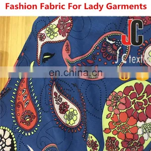 2017 Dresses Women Paisley Pattern Printing Rayon Poplin Fabric thumbnail-3