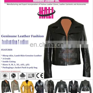 Unique Design Genuine Leather Jacket Women thumbnail-1