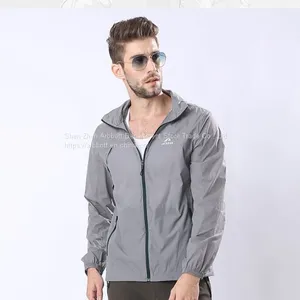 New Version Man Sunproof Chinlon Skin Clothes thumbnail-2