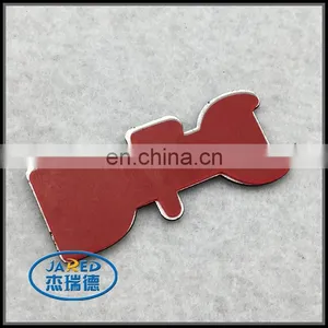 Custom Logo Promotional Brushed Metal Badge thumbnail-2