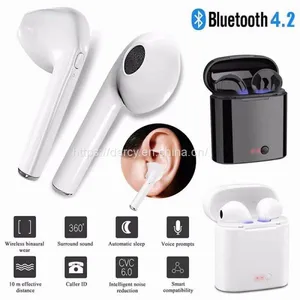 Wireless Headset Earphone Headphones For IPhone 6 7 8 Plus X Android thumbnail-1