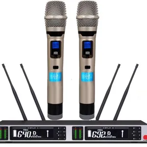 True Diversity Wireless 2 Handheld/Clip-on Microphones For Conference Room thumbnail-1