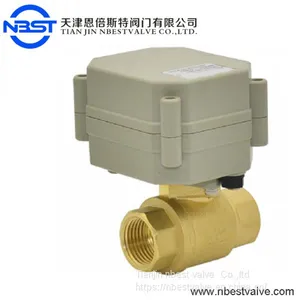 3/4inch Motorized Valve DN20 Motorized On Off Brass Ball Valve thumbnail-1