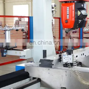 Real Factory Workshop PhotoJinan Hot Sale 5d Wood Cnc Router Milling Carving 5 Axis Machine for Furniture Making and Aluminum thumbnail-5