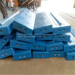Crusher Spare Wear Parts Jaw Plate Concave and Mantle Blow Bar thumbnail-5