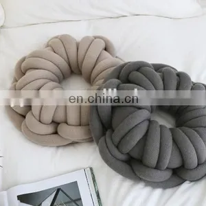New Fashion Large Donut Cushion Cotton Tube Yarn Braid Yarn Pillow thumbnail-5