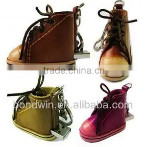Shoes Leather 16MB-32GB Usb Flash Drive/usb Flash Memory thumbnail-1
