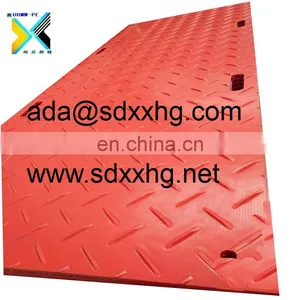 High Density Polyethylene HDPE Durabase Anyaman Untuk HDPE Jalan Tikar Flooring Mat Turf Protection Truck Support Plate thumbnail-1