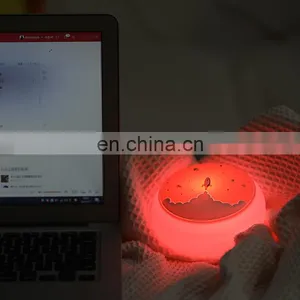 New Product 2021 LED Night Light Silicone Cute Nursery Lights for Kids Baby Children thumbnail-5