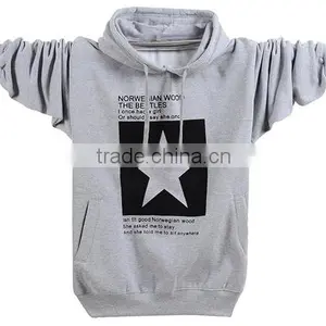 Customized Cheap Cotton Black Mens Sleeveless Hoody thumbnail-1