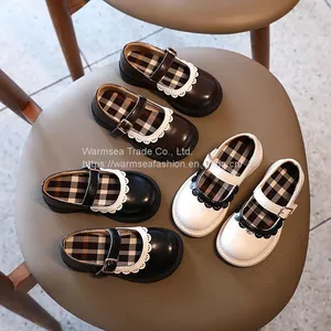 Girls' Small Leather Shoes Spring and Autumn New Soft Bottom Children's Princess Shoes Children's Single Shoes Peas Shoes Trend thumbnail-1