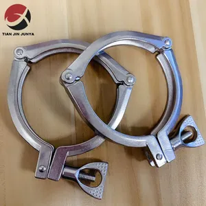 Lost Wax Casting Stainless Steel 304 316 Single Hinge Heavy Duty Coupling/joint/hose/exhaust Clamp China Manufacturer Plumbing Fitting Pipe Clamp thumbnail-5