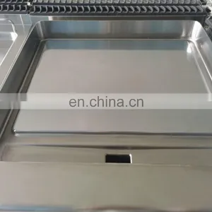 Stainless Steel Gas Griddle With Cabinet(1/3 Grooved)(CE Cerificate) thumbnail-2