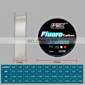 100m 100% Fluorocarbon Nylon Fishing Line Smooth and High Strength High Quality Fishing Line thumbnail-5