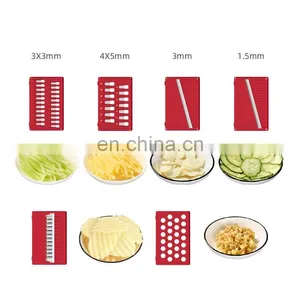 Multifunctional 9 in 1 Household Plastic Vegetable Chopper Cutter thumbnail-3