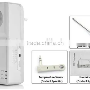 Newest 2-in-1 Multifunctional Remote Controlled ON/OFF 3000W GSM Power Socket With External Temperature Alarm Sensor Head thumbnail-5