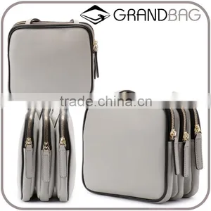 Wholesale Guangzhou Custom Logo High Capicity Genuine Nappa Leather Small Hand Bag Shoulder Bags for Lady thumbnail-1
