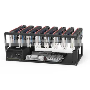 Hot Selling Motherboard Rig Frame 8 GPU Steel Open Air Frame Chassis For Motherboard Case Rack thumbnail-5