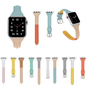 Factory Price Fashion Strap For Apple Watch Leather 38mm Genuine Leather for Iwatch Band Strap Replacement Band for Apple Watch thumbnail-1