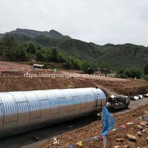Steel Drainage Pipe Large Diameter Culvert Metal Pipe for Sale thumbnail-3