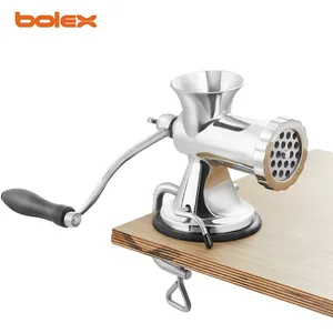 Manual Meat Mincer Grinder Chopper Cutter Stainless Steel Chino China Molino Carne 304 301navajas Tabletop thumbnail-4