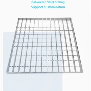 Galvanized Steel Grating Tread Plate Sewage Treatment Plant Trench Cover thumbnail-1