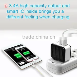 MFi Certified Travel Home Wall Charger Adapter for IPhone With 3.3 Feet MFi Certified 8-Pin to USB Charging Cable thumbnail-2