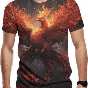 Phoenix Graphic T-Shirts Casual Short Sleeve Fashion 3D Printed Tees thumbnail-1