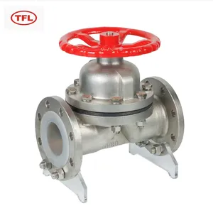 Fluorine Lined Ball Valve Acid and Alkali Corrosion Resistant Cast Steel Lined With PTFE Carbon Steel Flange Ball Valve Industrial Valve thumbnail-2