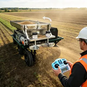 Vigorun Tractor Fertilizer Spreader Extra-long Battery Life Epandeur Dengrais For Cotton Fields thumbnail-1