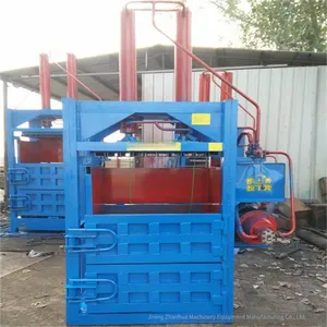 11-kilowatt 180-cylinder Iron Drum Flattening Machine, Stainless Steel Pipe End Flattening Machine, Vertical Hydraulic Baler thumbnail-3