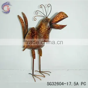 Rusty Metal Bird Art Crafts Inside Decoration thumbnail-2