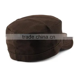 Hot Sale 2015 New Design Flat Top Short Bill Military Cap Wholesale thumbnail-4