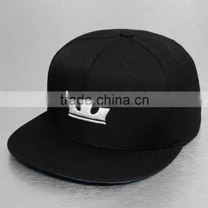 Custom Strapback Wholesale Flat Brim Brand 6 Panel Snapback Hat thumbnail-2
