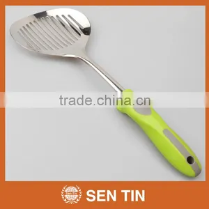 KU-B10TPR Stainless Steel Skimmer With PP & TPR Handle Kitchen Tool thumbnail-2
