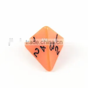 Orange Plastic 4 Sided Game Dice,bulk Dice for Wholesale thumbnail-3