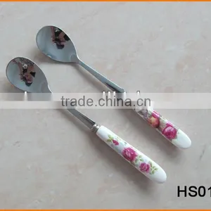 HS012 Ceramic Handle Tea Spoon thumbnail-1
