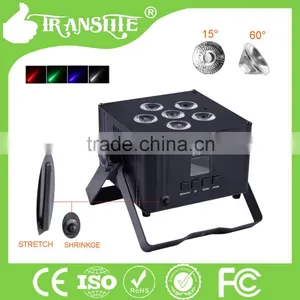 Hot Sale Wireless and Battery Powered 6in1 LED PAR Stage Light With Aluminum Housing thumbnail-2