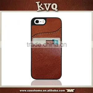 Crazy Horse Pattern PU Back Cover for Iphone 7 With Card Slots thumbnail-2