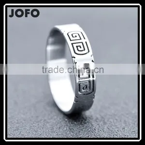 Men's 2016 Ethnic Style New Design Tibet Totem Stainless Steel Ring thumbnail-1