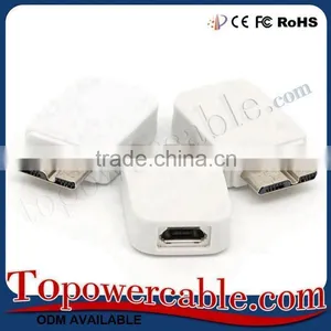 High Quality For Sam Note 3 Micro USB to Micro B 10 Pin Adapter thumbnail-1