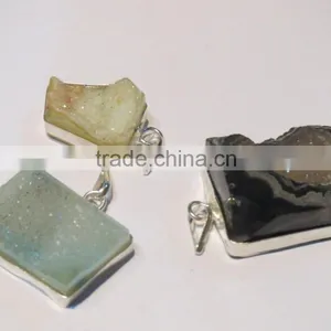 Druzy Raw Stone Pendant thumbnail-1