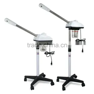 Vertical 2 IN 1 Desktop LED Magnifier Lamp FACIAL Skin Checking FACE OZONE Hot Spray STEAMER Salon SPA 5X thumbnail-6