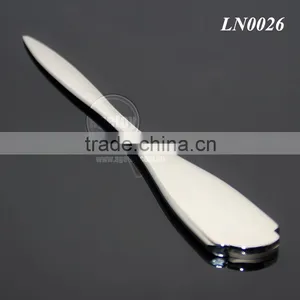 Zinc Alloy High Polished Promotional Blank Silver Color Metal Manual Letter Opener thumbnail-4