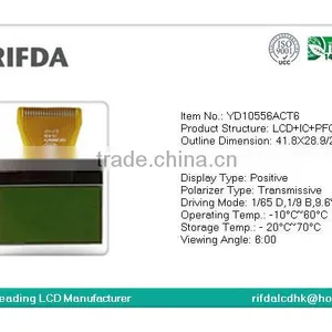 Yellow Green Programmable STN Lcd Display With Fpc thumbnail-2