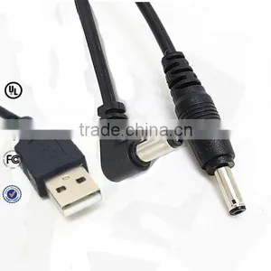Whosale Custom USB 2.0 to 5.5 x 2.1mm/ 5.5 x 2.5mm dc Cable thumbnail-2