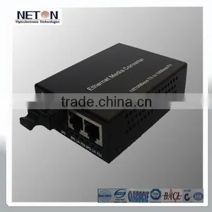 10/100Mb/s Fiber to Rj45 60km Dual sc Fiber Ethernet Optilink Media Converter thumbnail-1