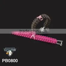 2016 Girls Christmas Paracord Braacelet With Logo Charm Wholesale thumbnail-3