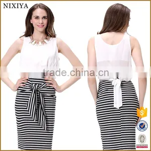 2017 Ladies New Design Fahion Top Designs With a Back Tie thumbnail-1