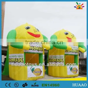 Best Selling Smiling Face Lemoande Inflatable Kiosks Booth thumbnail-1